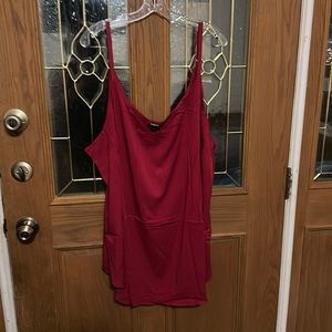 TORRID PLUS SIZE AVA CHALLIS CAMI: JESTER RED: NWT: SZ 5